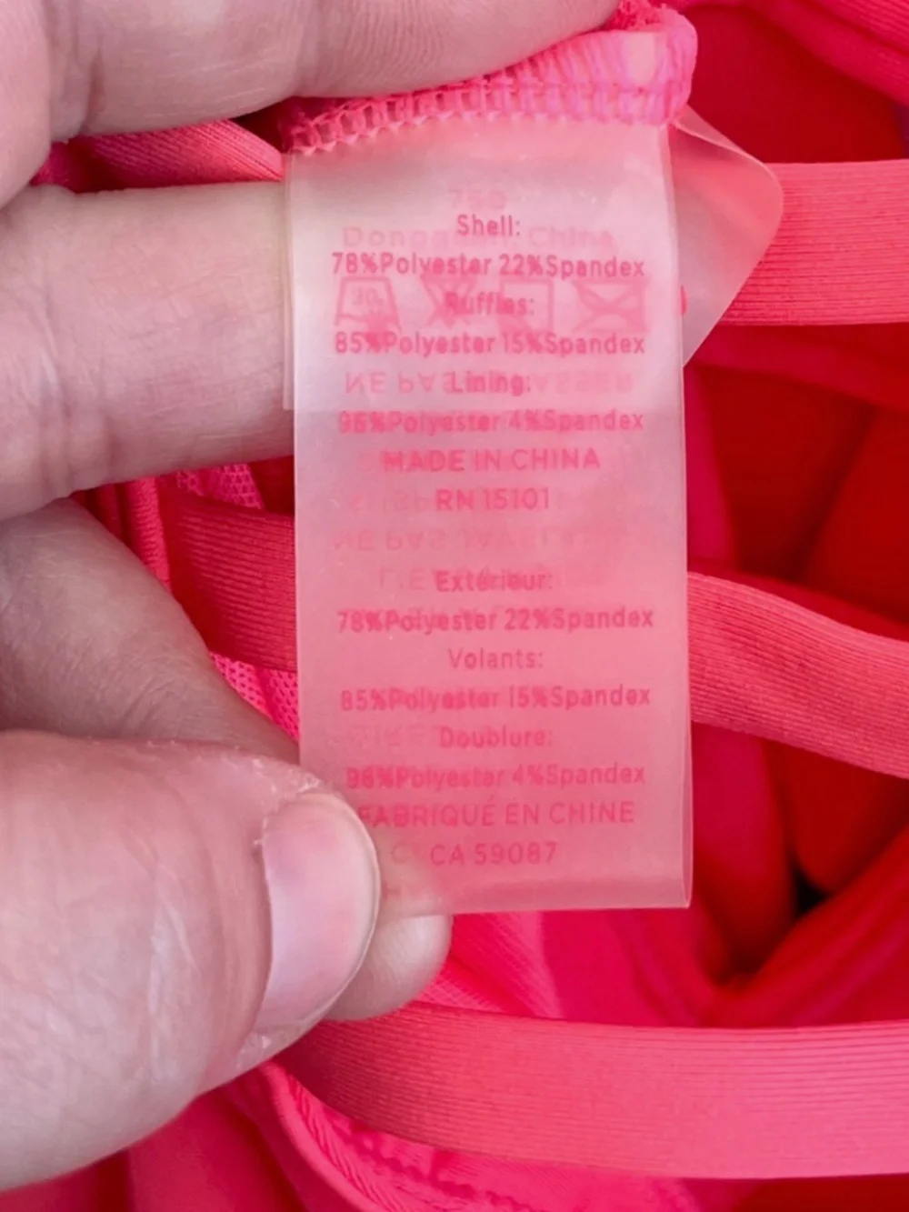 Lilly Pulitzer Carmen Strappy Ruffle One-Piece Swimsuit Coral Pink Size 12 - Picture 11 of 13